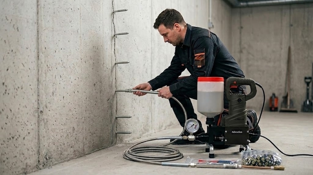 Concrete Crack Repair with the SU-999 Pump: Deep Injection That Seals Cracks (and When It Won’t)