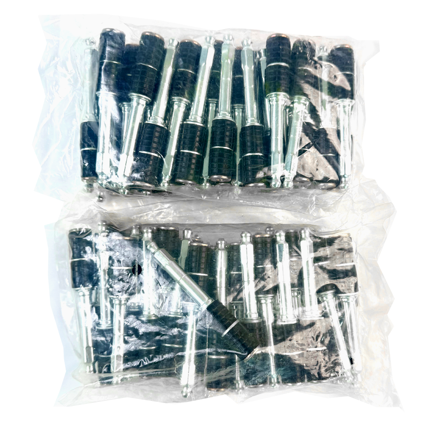 100 pcs/bag S-10 (1/2" x 3.5") Stainless Steel Adoration Injection Packer Mechanical Packer Port- High-Pressure Concrete Crack Repair with Instant Removal