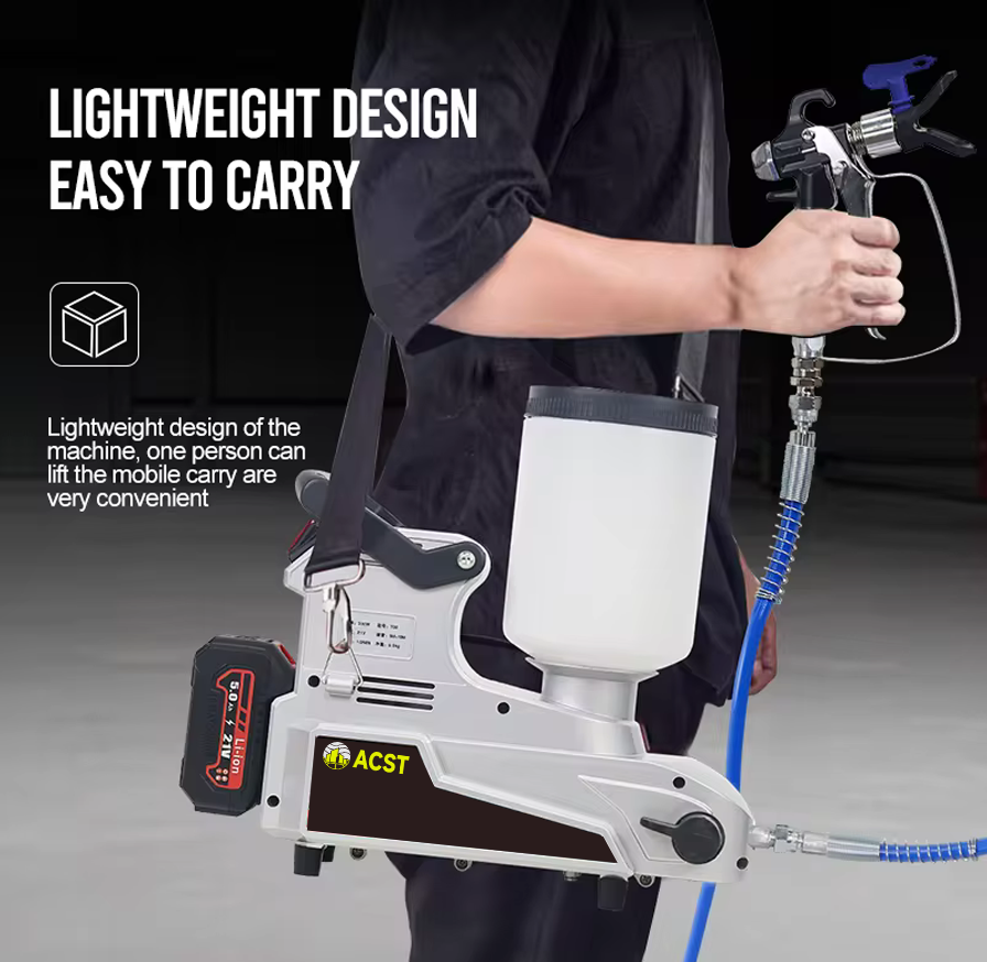 Design of Adoration Multifunctional 300W Lithium Airless Paint Sprayer with 2L Portable Electric Spray Welder large Capacity