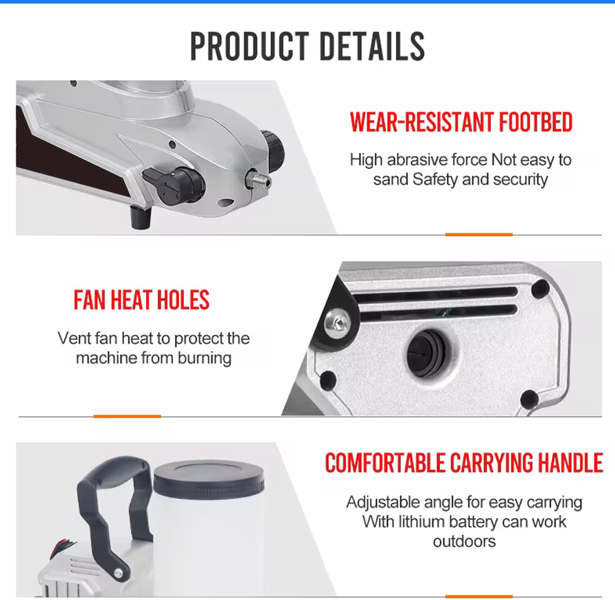 Details of Adoration Multifunctional 300W Lithium Airless Paint Sprayer with 2L Portable Electric Spray Welder large Capacity