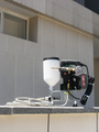 Outdoor working of SG999 injection pump for Concrete Repair Crack Repair Waterproofing