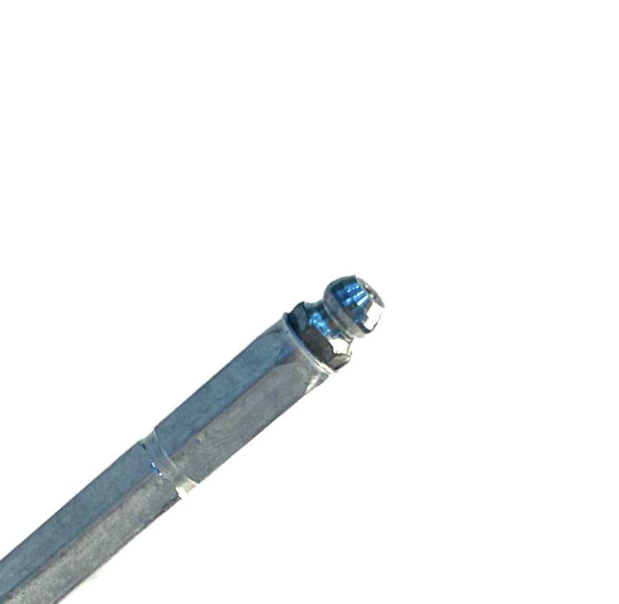 Top of B-10S (3/8" x 4") Aluminum Adoration Injection Packer Mechanical Packer Port - Single Seal Design for Concrete Crack Sealing & Restoration