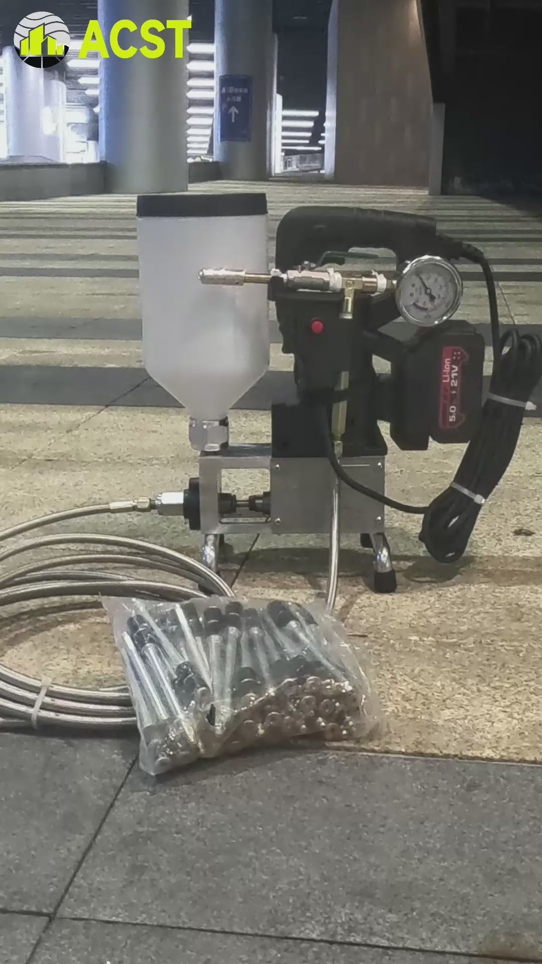 Cordless SG-999 Single Element Injection Machine  (No Dewalt 20V Battery）